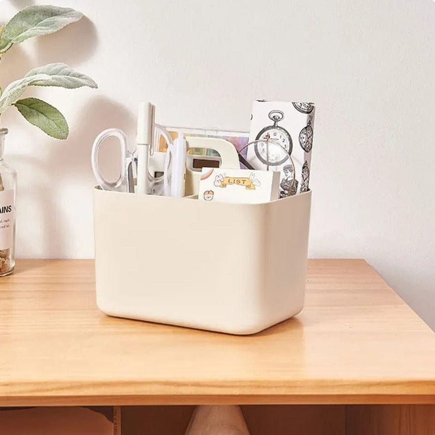 Caddy Organizer Plastic Bathroom Basket Kitchen Sink Basket Shower Caddy Basket with Compartments, Portable Divided Cleaning Product Storage Organizer with Handle Storage Basket for Bathroom Kitchen Laundry Hand Tools Fruit Toiletries Multipurpose Basket