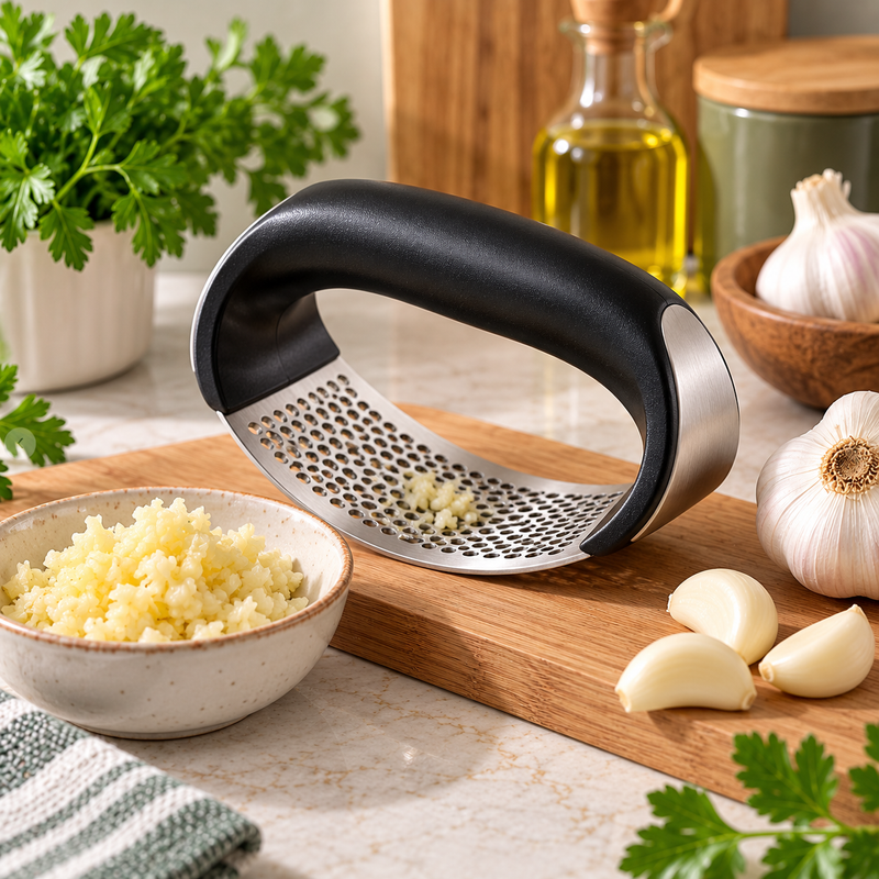 Stainless Steel Garlic Press Rocker