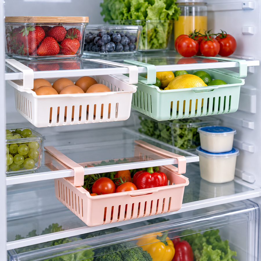 Adjustable Fridge Organizer Basket