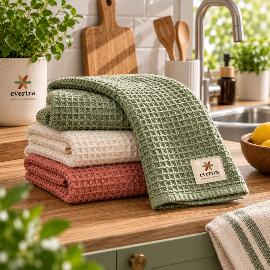 Waffle Pack of 3 kitchen Towel